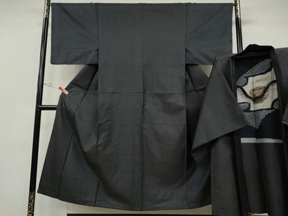 平和屋着物●男性　本場大島紬　アンサンブル　100亀甲　総詰め　正絹　逸品　CABD0286ut