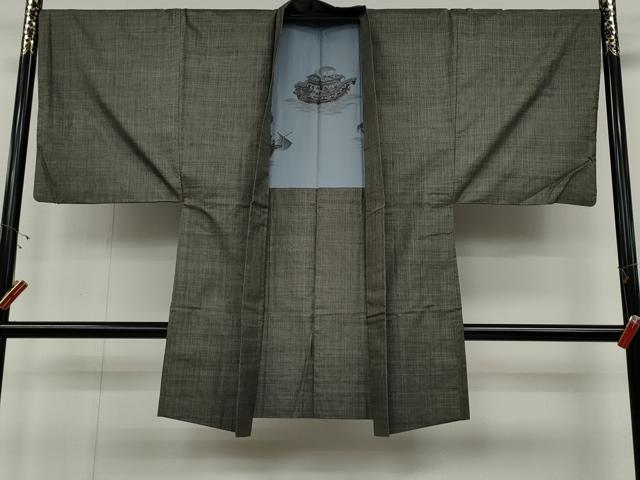 平和屋着物●男性　本場大島紬　アンサンブル　7マルキ　正絹　逸品　CABD0287ut