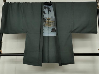 平和屋着物●男性　本場大島紬　アンサンブル　100亀甲　総詰め　正絹　逸品　CABD0291ut