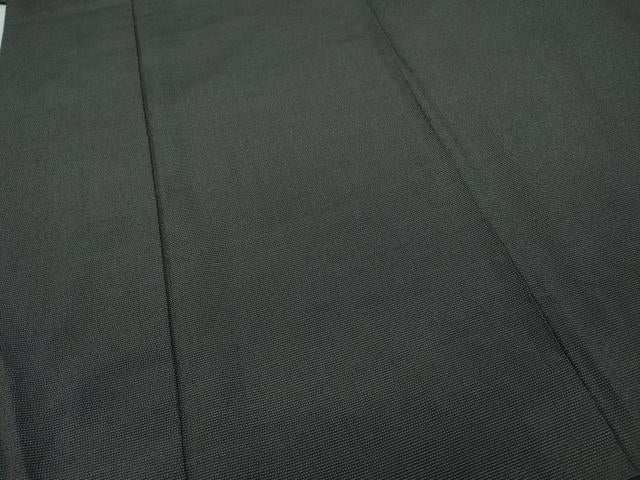 平和屋着物●男性　本塩沢　アンサンブル　絣文様　正絹　逸品　CABD0292ut