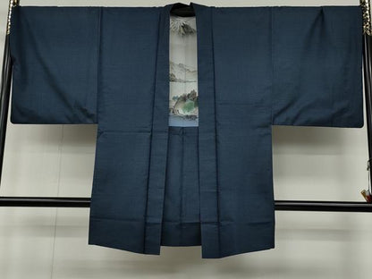 平和屋着物●男性　本場大島紬　アンサンブル　100亀甲　総詰め　正絹　逸品　CABD0293ut