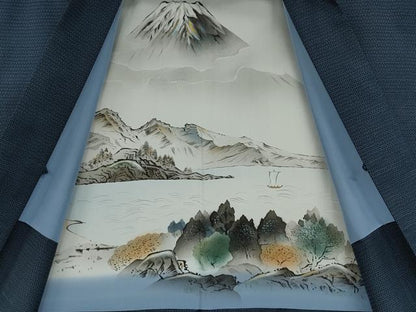 平和屋着物●男性　本場大島紬　アンサンブル　100亀甲　総詰め　正絹　逸品　CABD0293ut