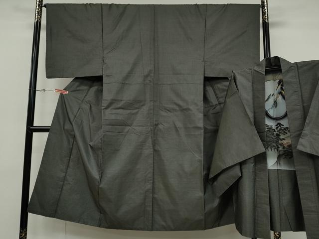 平和屋着物●男性　本場大島紬　アンサンブル　160亀甲　総詰め　正絹　逸品　CABD0294ut