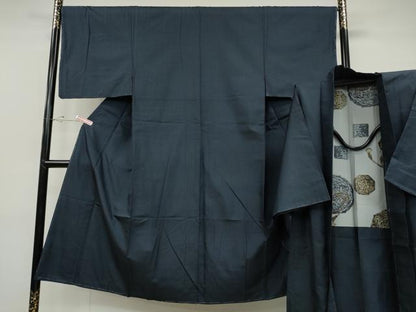 平和屋着物●男性　本場大島紬　アンサンブル　100亀甲　総詰め　正絹　逸品　未使用　CABD0296ut