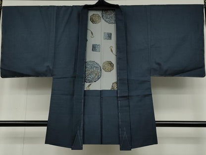 平和屋着物●男性　本場大島紬　アンサンブル　100亀甲　総詰め　正絹　逸品　未使用　CABD0296ut