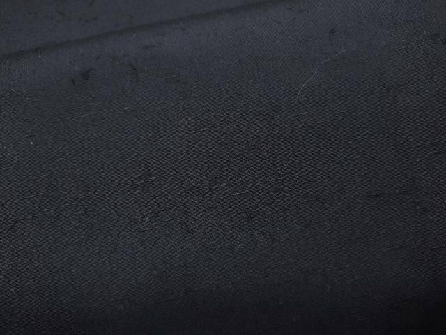 平和屋着物●男性　髭紬　アンサンブル　紫黒色　正絹　逸品　CABD0297ut