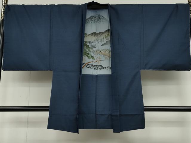 平和屋着物●男性　本場大島紬　アンサンブル　長襦袢セット　吉祥文　正絹　逸品　未使用　CABD0298ut