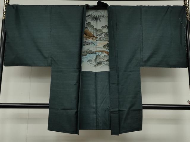 平和屋着物●男性　本場大島紬　アンサンブル　長襦袢セット　吉祥文　正絹　逸品　未使用　CABD0299ut