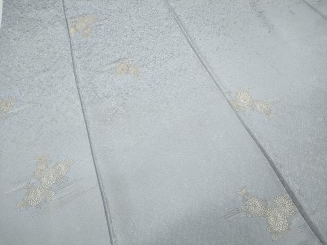 平和屋着物●上質な小紋　菊　金糸　ゑり善扱い　正絹　逸品　CABD0301ut