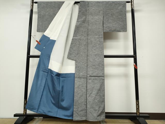 平和屋着物●上質な紬　霞文　西武百貨店扱い　正絹　逸品　CABD0302ut