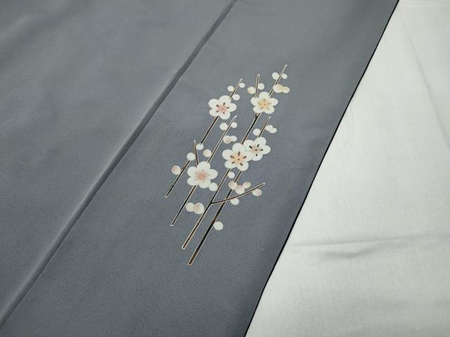 平和屋着物●訪問着　刺繍　蒔絵吉祥草花文　暈し染め　金糸　正絹　逸品　CABD0305ut