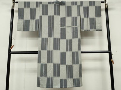 平和屋着物●長襦袢　無双仕立て　変わり市松　正絹　逸品　CABD0316ut
