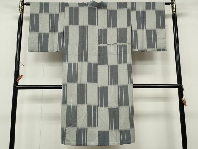 平和屋着物●長襦袢　無双仕立て　変わり市松　正絹　逸品　CABD0316ut