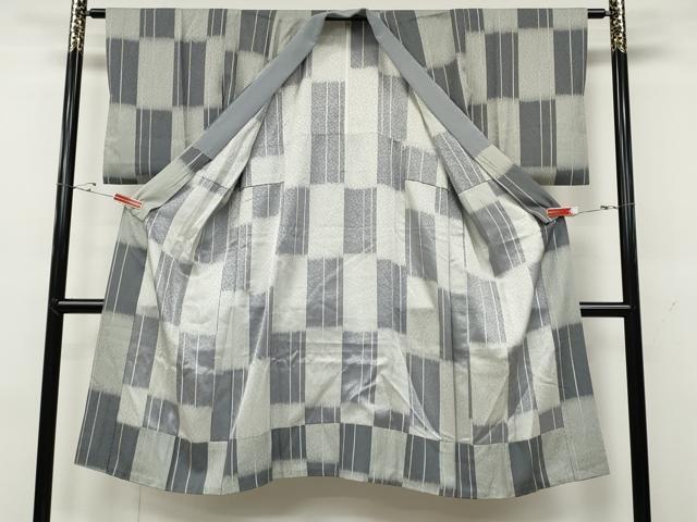 平和屋着物●長襦袢　無双仕立て　変わり市松　正絹　逸品　CABD0316ut