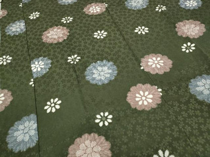 平和屋着物●長襦袢　無双仕立て　舞花文　正絹　逸品　CABD0318ut
