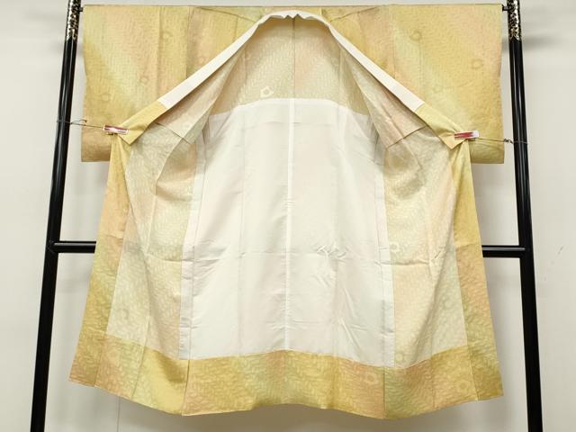 平和屋着物●長襦袢　無双仕立て　斜線文　辻が花地紋　暈し染め　やまと誂製　正絹　逸品　CABD0319ut
