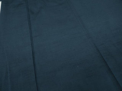 平和屋着物●男性　紬　青藍色　正絹　逸品　CABD0326ut