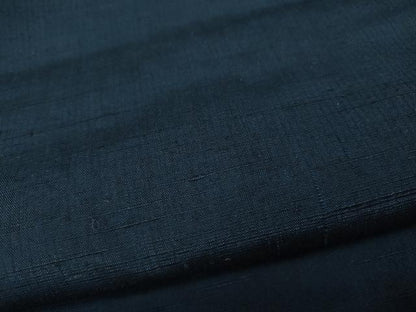 平和屋着物●男性　紬　青藍色　正絹　逸品　CABD0326ut