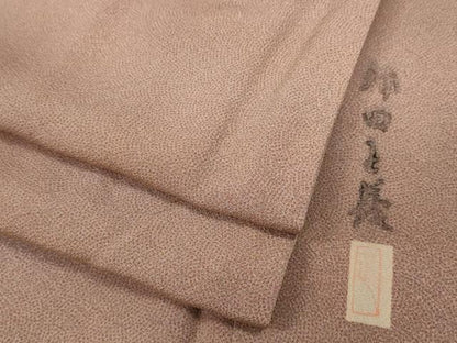 平和屋着物●本加賀友禅作家　押田正義監修　江戸小紋　鮫小紋柄　暈し染め　正絹　逸品　CABD0328ut