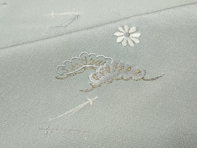 平和屋着物●豪華色留袖　総刺繍　松花文　金糸　正絹　逸品　CABD0331ut