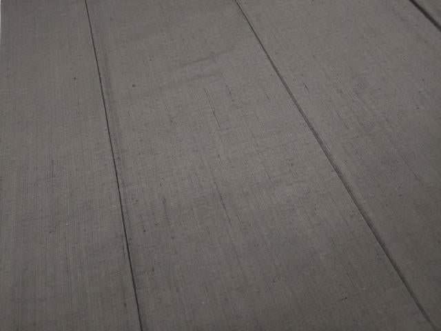 平和屋着物●結城紬　葡萄鼠色　正絹　逸品　CABD0334ut