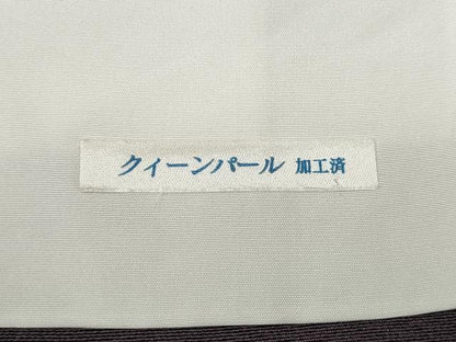 平和屋着物●本加賀友禅作家　柿本市郎　色留訪問着　蔦の葉文　正絹　逸品　CABD0336ut