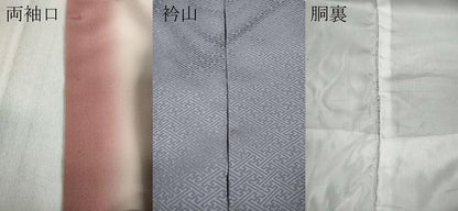 平和屋着物●訪問着　絞り　刺繍　流水花丸文　金糸　正絹　逸品　CABD0339ut