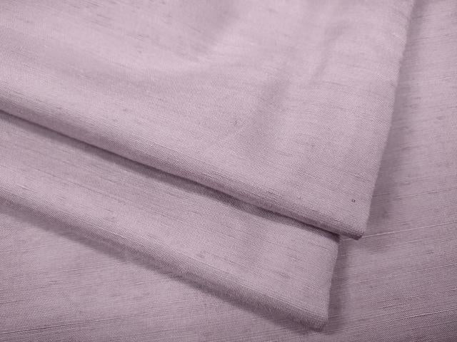 平和屋着物●結城紬　色無地　浅紫色　正絹　逸品　CABD0346ut