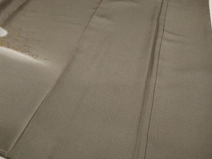 平和屋着物●訪問着　こぼれ松葉　金彩　正絹　逸品　CABD0347ut