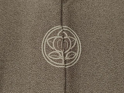 平和屋着物●訪問着　こぼれ松葉　金彩　正絹　逸品　CABD0347ut
