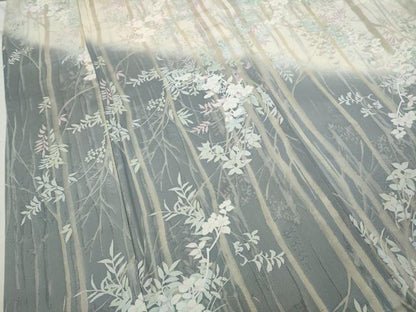 平和屋着物●訪問着　草花文　暈し染め　正絹　逸品　CABD0354ut