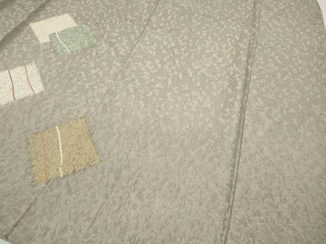 平和屋着物●訪問着　刺繍　菱重ね花文　金糸　正絹　逸品　CABD0364ut