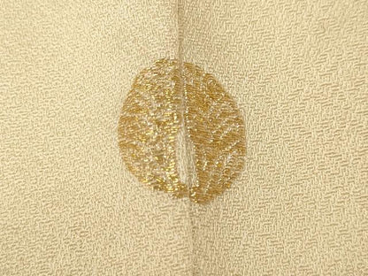 平和屋着物●訪問着　刺繍　草花文　暈し染め　金彩　正絹　逸品　CABD0365ut