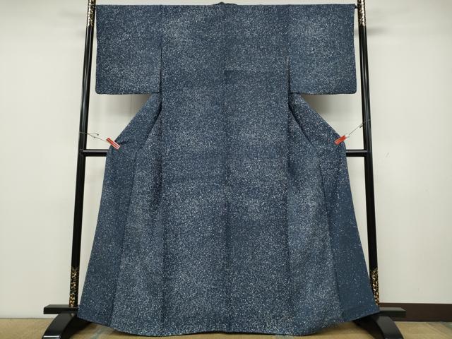 平和屋着物●上質な小紋　大小あられ　正絹　逸品　CABD0366ut