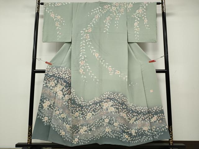 平和屋着物●訪問着　作家物　辻が花　絞り　暈し染め　やまと誂製　正絹　逸品　CABD0372ut