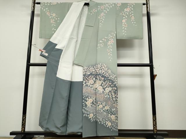 平和屋着物●訪問着　作家物　辻が花　絞り　暈し染め　やまと誂製　正絹　逸品　CABD0372ut