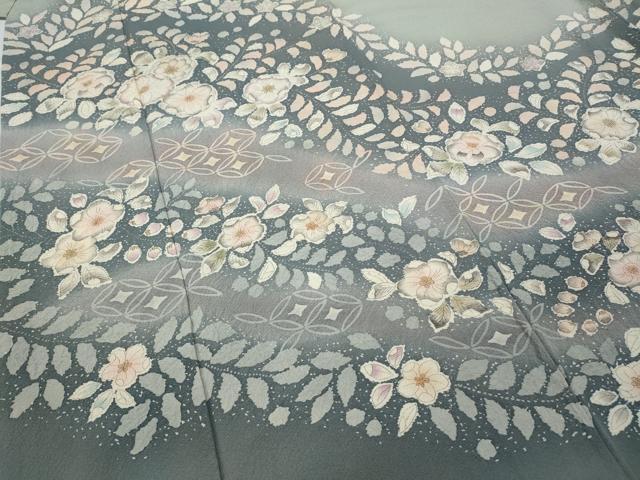 平和屋着物●訪問着　作家物　辻が花　絞り　暈し染め　やまと誂製　正絹　逸品　CABD0372ut