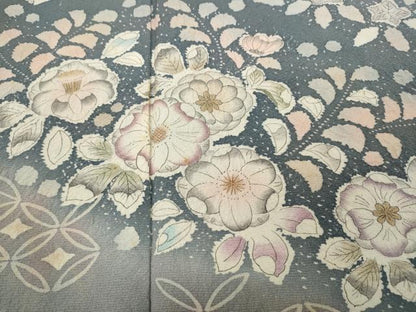 平和屋着物●訪問着　作家物　辻が花　絞り　暈し染め　やまと誂製　正絹　逸品　CABD0372ut