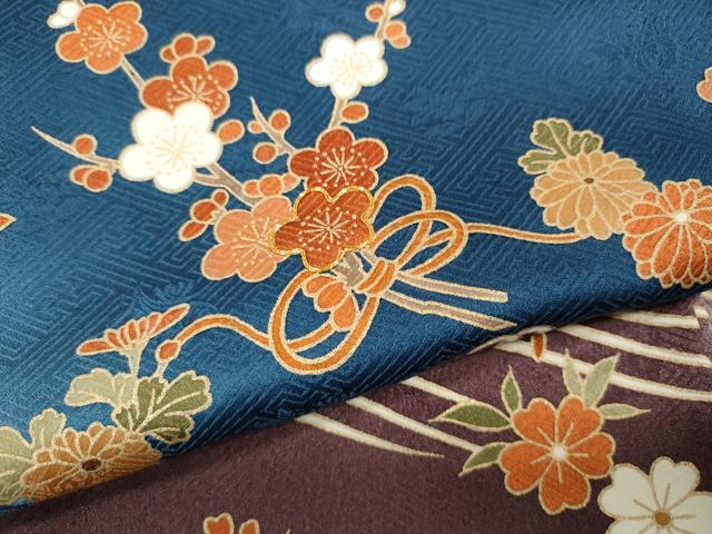平和屋着物●訪問着　駒刺繍　立波花束文　暈し染め　金彩　正絹　逸品　未使用　CABD0376ut