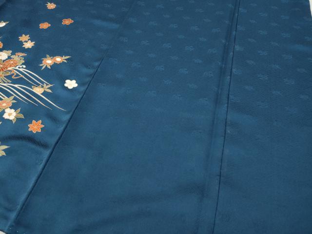 平和屋着物●訪問着　駒刺繍　立波花束文　暈し染め　金彩　正絹　逸品　未使用　CABD0376ut