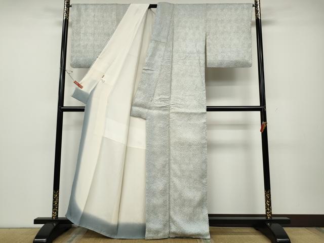 平和屋着物●名門　藤娘きぬたや・総絞り　杢目絞り　小紋　ますいわ屋扱い　正絹　逸品　CABD0378ut