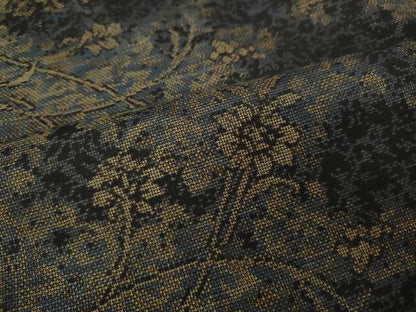 平和屋着物●本場大島紬　9マルキ　草花文　正絹　逸品　未使用　CABD0379ut