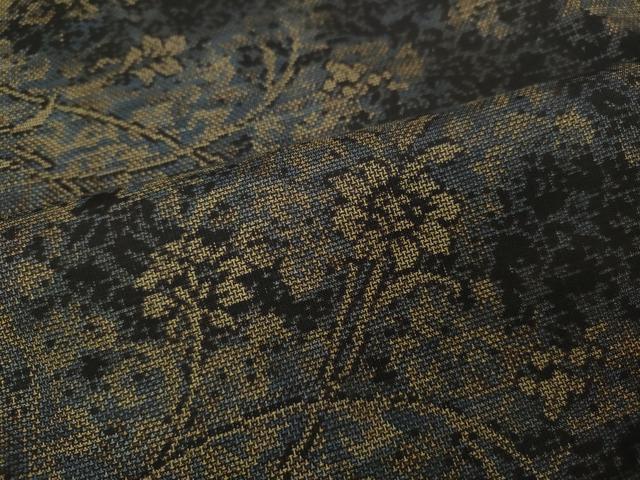 平和屋着物●本場大島紬　9マルキ　草花文　正絹　逸品　未使用　CABD0379ut