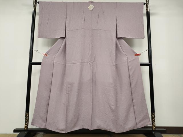 平和屋着物●上質な色無地　宝尽くし花地紋　紅藤色　正絹　逸品　未使用　CABD0381ut