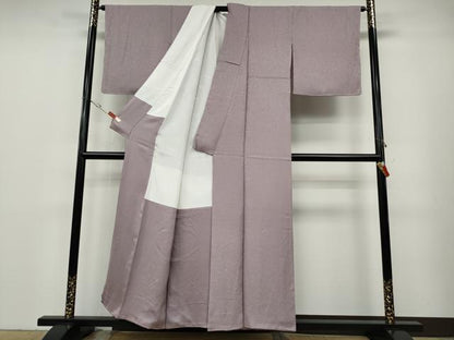 平和屋着物●上質な色無地　宝尽くし花地紋　紅藤色　正絹　逸品　未使用　CABD0381ut