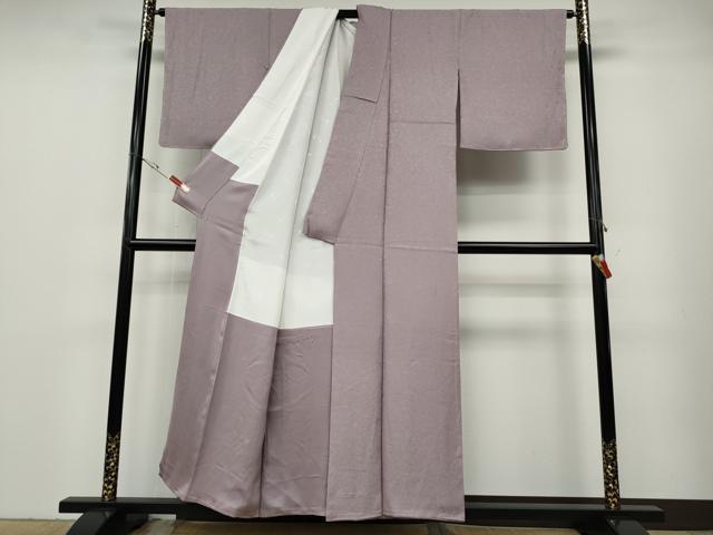 平和屋着物●上質な色無地　宝尽くし花地紋　紅藤色　正絹　逸品　未使用　CABD0381ut