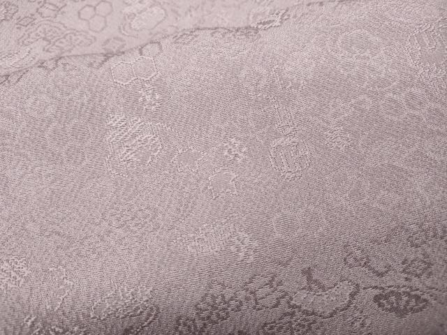 平和屋着物●上質な色無地　宝尽くし花地紋　紅藤色　正絹　逸品　未使用　CABD0381ut
