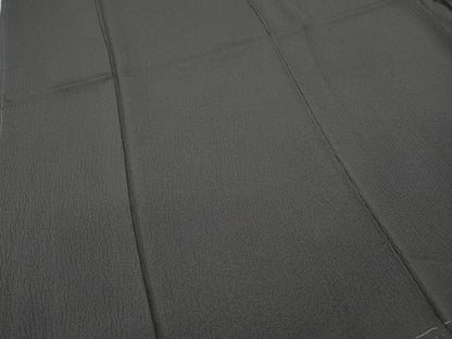 平和屋着物●ファッションデザイナー　HIROKO KOSHINO　コシノヒロコ 　色無地　霞地紋　紫鼠色　正絹　逸品　未使用　CABD0382ut