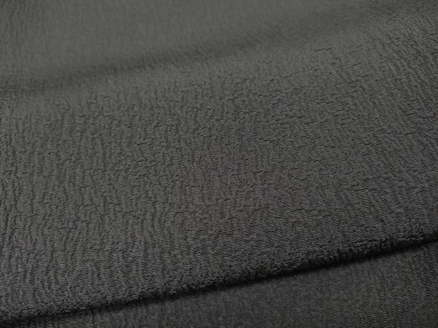 平和屋着物●ファッションデザイナー　HIROKO KOSHINO　コシノヒロコ 　色無地　霞地紋　紫鼠色　正絹　逸品　未使用　CABD0382ut