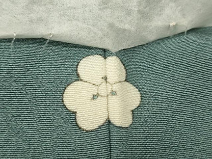 平和屋着物●上質な色無地　湊鼠色　正絹　逸品　未使用　CABD0399ut